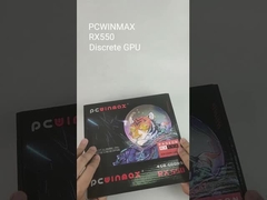 PCWINMAX Radeon RX 550 4GB GDDR5 ITX الكمبيوتر بطاقة رسومات الفيديو للألعاب GPU 128 بت