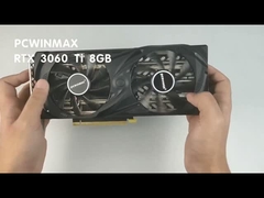 بطاقة رسومات PCWINMAX RTX RTX 3060ti 8 جيجابايت مراوح مزدوجة 12Pin 220 وات HDM1 / DP لسطح المكتب