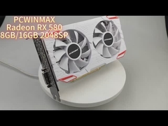 بطاقة الرسومات Radeon RX 580 8GB / 16GB DDR5 White Edition قوة أنيقة للألعاب السلسة