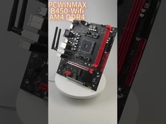 PCWINMAX B450 AM4 DDR4 WiFi Motherboard - أداء عالي، اتصال موثوق به لـ PC Build الخاص بك