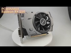 PCWINMAX Radeon RX 550 بطاقة الرسومات DDR5 128 بت 4GB HD DP DVI لتحقيق أداء سلس