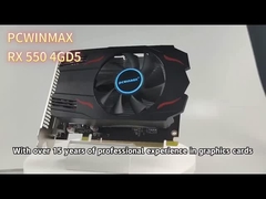 بطاقة الرسومات PCWINMAX Radeon RX 550 4GB DDR5 بطاقة الرسومات 1080p اللعبة السلسة وأداء الوسائط المتعددة