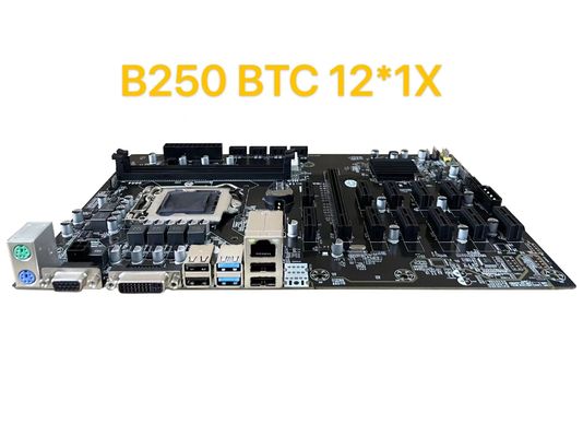 اللوحة الرئيسية للتعدين المكتبي B250 16 جيجا بايت I6 I7 I8 I9 2 معالجات DDR4 DIMM