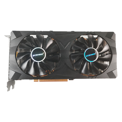 بطاقة رسومات PCWINMAX Radeon RX 5700 XT بسعة 8 جيجابايت GDDR6 وواجهة 256 بت PCIe 4.0 x16 مع مروحتين مزدوجتين، تدعم دقة 1080P و 1440P، مخصصة لألعاب AAA