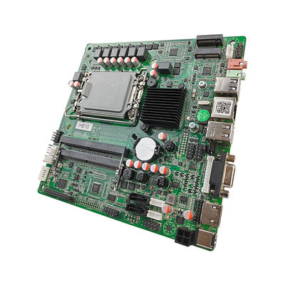 PCWINMAX Industrial H610 Mini-ITX Motherboard LGA 1700, DDR4 for Intel 12th/13th Gen CPU, LAN, VGA & HD Ports, for Factory Automation & Digital Signage