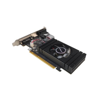 PCWINMAX جديد تمامًا Geforce GTX 750Ti 4GB GDDR5 مروحة واحدة GPU ذات مظهر منخفض VGA DVI HD بطاقة رسومات سطح المكتب