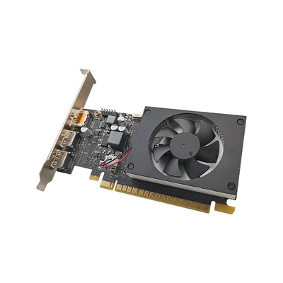 بطاقة رسومات PCWINMAX Geforce GT 730 2GB/4GB DDR3/DDR5 اختيارية 64 بت لجهاز الكمبيوتر مع منافذ HD+HD+DP، بطاقة رسومات منخفضة المستوى