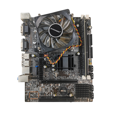 اللوحة الأم الأصلية PCWINMAX G41 LGA775 + ذاكرة وصول عشوائي (RAM) DDR3 سعة 4 جيجابايت + معالج E5 + مروحة مجموعة اللوحة الأم