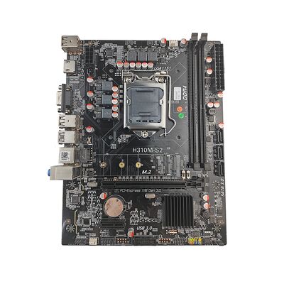 PCWINMAX OEM H310 mATX اللوحة الأم الطلب الكلي، LGA1151 DDR4 مع M.2، جاهزة للشحن لأجهزة الكمبيوتر المكتبية للشركات