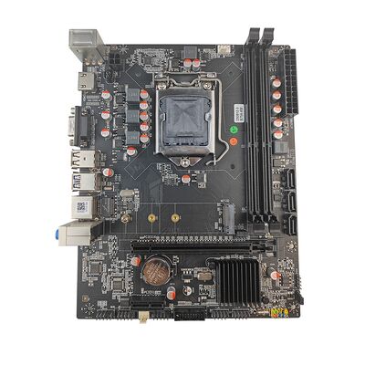 PCWINMAX Motherboard B75 LGA1155 MATX DDR3 up to 16GB M.2 SATA3 HD VGA Ports Desktop Board for Office PC & Business Systems